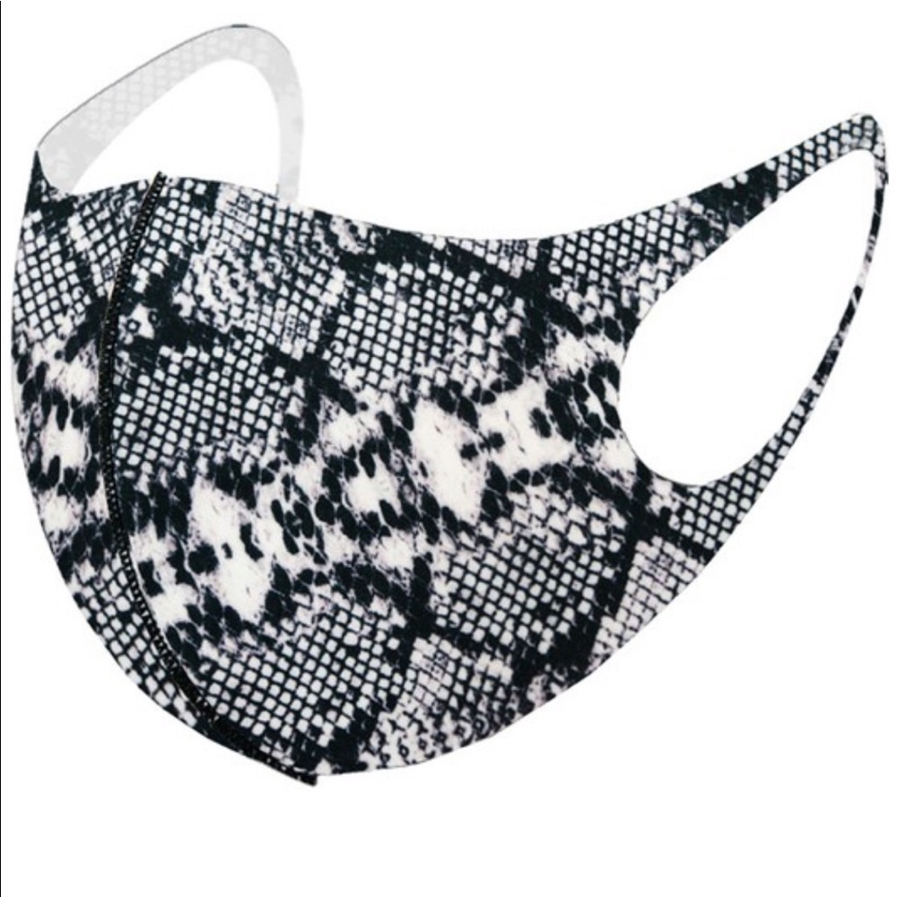 NWT Snake Skin Print Face Mask